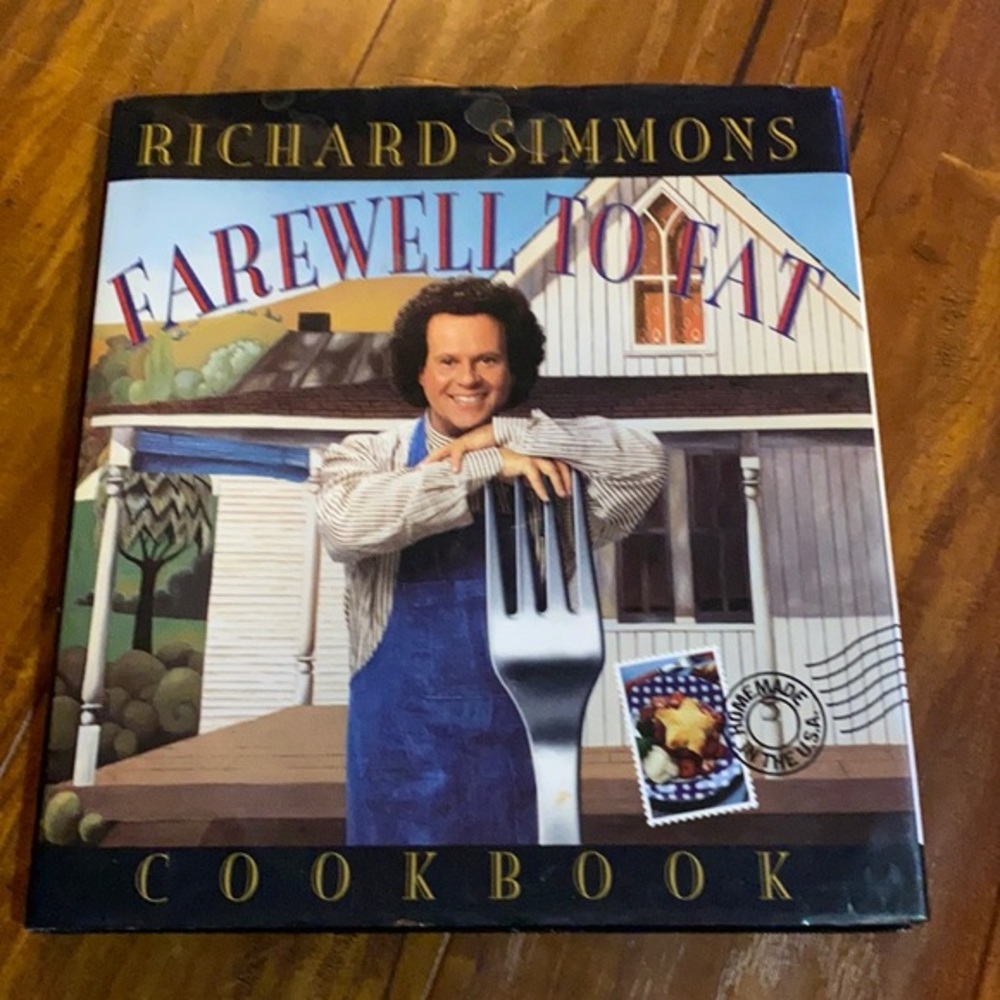Richard Simmons Farewell to Fat Cookbook‎ vintage hardcover book
